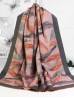 Reversible Cashmere Feeling Feather Print Premium Scarf